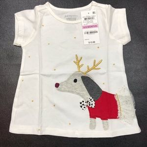 First Impression Puppy Holiday Short Sleeve Top